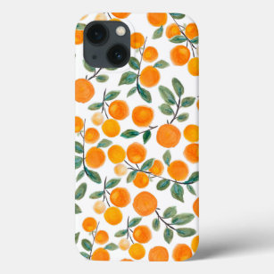 Hübsches Orangenzitrus Botanisches Muster Case-Mate iPhone Hülle