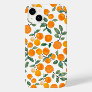 Hübsches Orangenzitrus Botanisches Muster Case-Mate iPhone 14 Plus Hülle