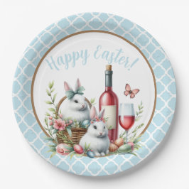 Hübsches Osterbrot und Weinkreidepapier Pappteller