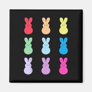 Hübsches Osterhasen-Regenbogen-T-Shirt – Süße Past Magnet