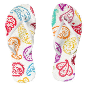 Hübsches Paisley-Muster Flip Flops