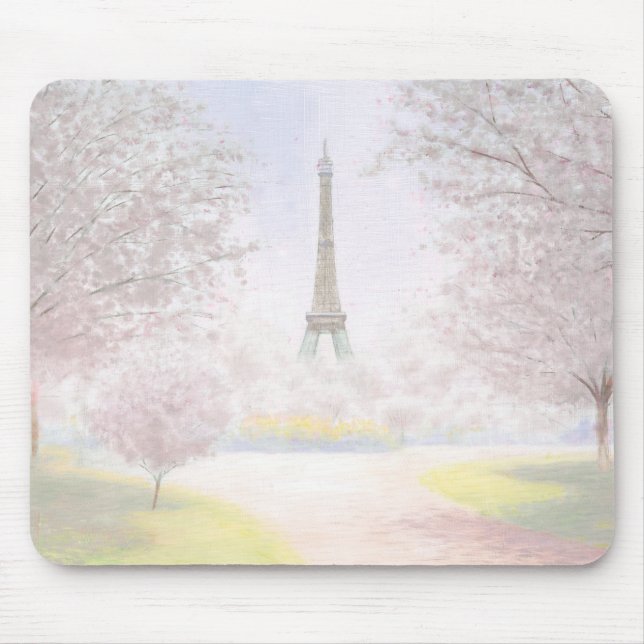 Hübsches Paris in den Pastellen Mousepad (Vorne)