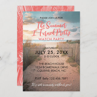 Hübsches Party der Sommerwache Einladung