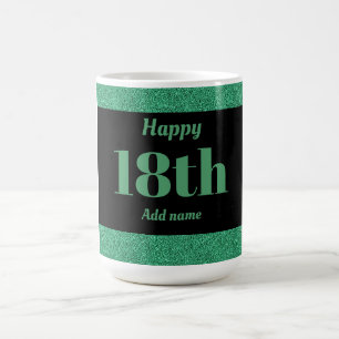 Hübsches personalisiertes Geburtstagsgeschenk 18.  Kaffeetasse