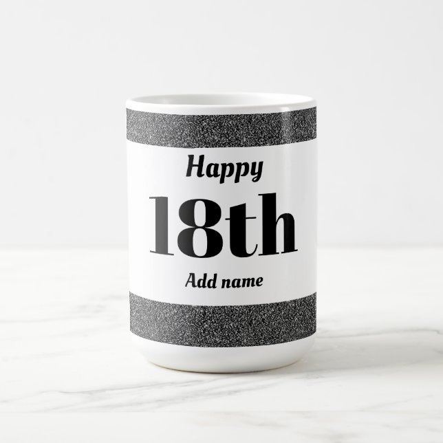 Hübsches personalisiertes Geburtstagsgeschenk 18.  Kaffeetasse (Mittel)