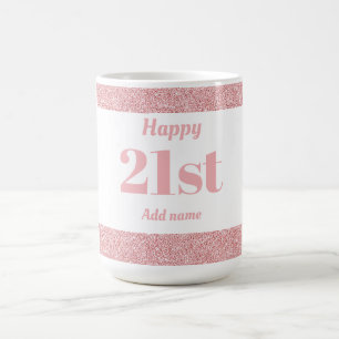 Hübsches personalisiertes Geburtstagsgeschenk 21. Kaffeetasse