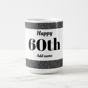 Hübsches personalisiertes Geburtstagsgeschenk 60.  Kaffeetasse