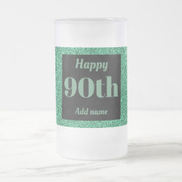 Hübsches personalisiertes Geburtstagsgläsergeschen Mattglas Bierglas