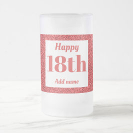 Hübsches personalisiertes Geburtstagsgläsergeschen Mattglas Bierglas