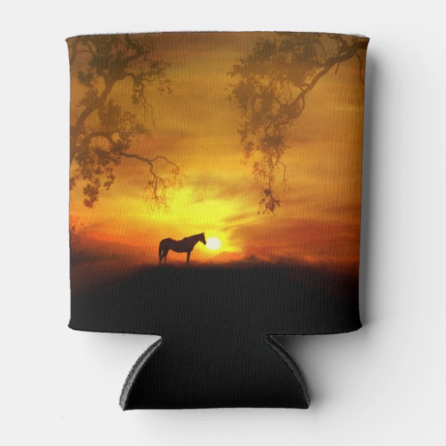 Hübsches Pferd kann kühler werden Dosenkühler (Vorderseite)