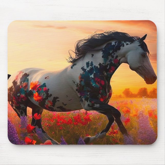 Hübsches Pferd Mousepad (Vorne)