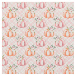 Hübsches Pink Fall Pumpkin Muster Stoff