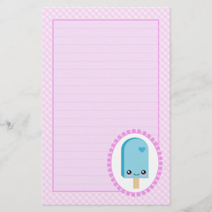 Hübsches Popsicles-Himbeerfrucht Kawaii Briefpapier