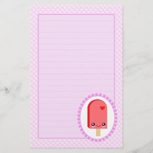 Hübsches Popsicles-Kirschfrucht Kawaii Briefpapier