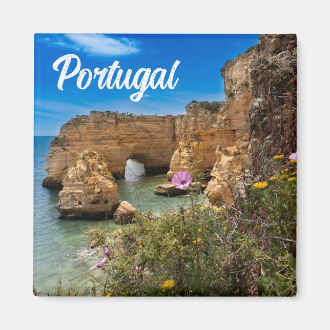 Hübsches Portugal Algarve Beach Souvenir Magnet (Vorne)