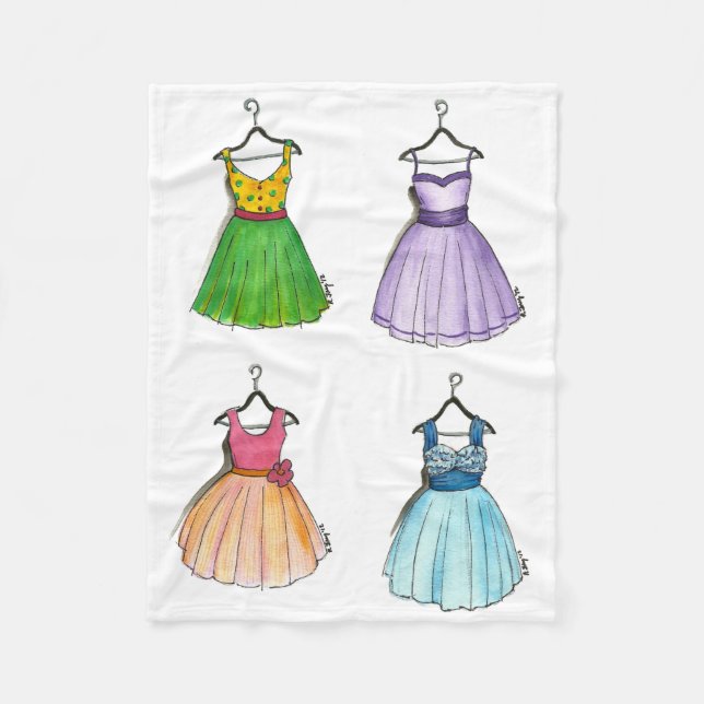 Hübsches Prom Vintag 50er Party Kostüme Fashionist Fleecedecke (Vorderseite)