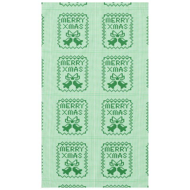 Hübsches Pullover-Muster Jingle Glocken und Merry  Tischdecke (Vorderseite)