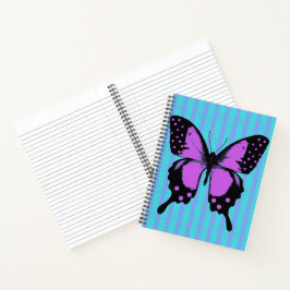 Hübsches Punk-Schmetterlings-Design Notizbuch