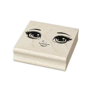 Hübsches Puppentheater - Blicke auf die Landschaft Gummistempel