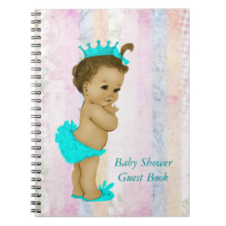 Hübsches Regenbogen-Baby-Party-Gästebuch Notizblock