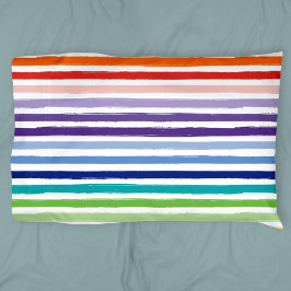 Hübsches Regenbogenmuster Kissenbezug