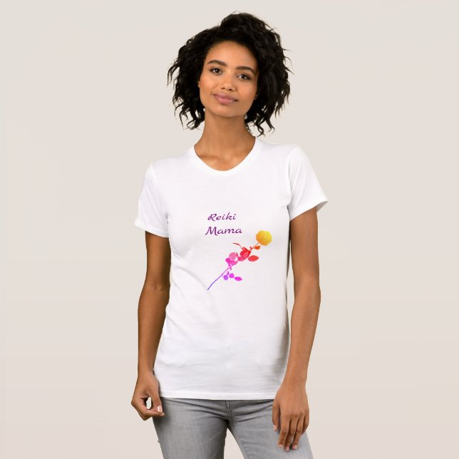Hübsches Reiki Mama-Design T-Shirt (Vorne ganz)