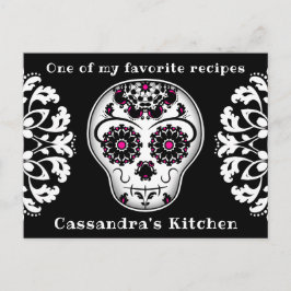 Hübsches Rezept Postkarte