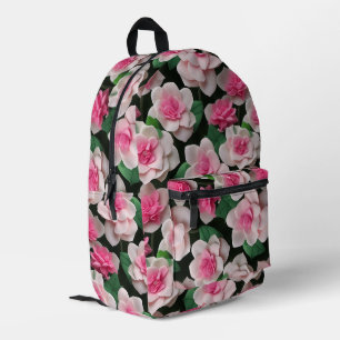 Hübsches rosa Blumenmuster Bedruckter Rucksack