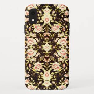 Hübsches rosa Blumenmuster, gelb Case-Mate iPhone Hülle