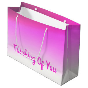 Hübsches rosa Denken Große Geschenktüte