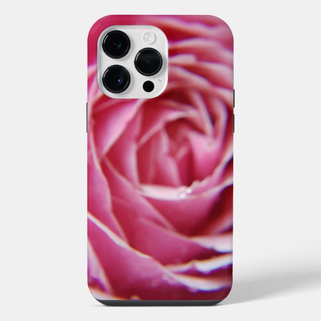 Hübsches Rosa erhob sich nah iPhone Hülle (Rückseite)