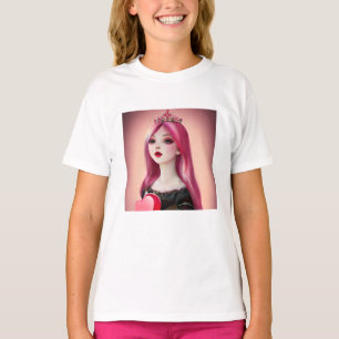 Hübsches Rosa HarbenPrinzessin mit Tiara T-Shirt