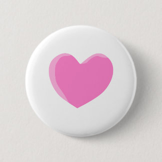 Hübsches rosa Liebe-Herz Button