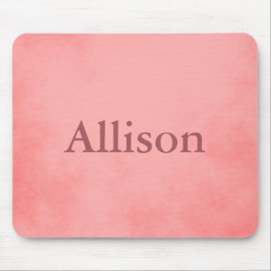 Hübsches rosa Pergament Mousepad
