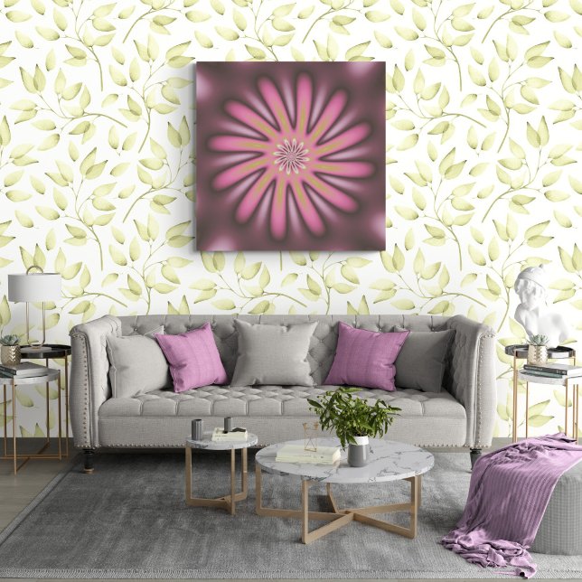 Hübsches Rosa Petals Fraktal Leinwanddruck (Von Creator hochgeladen)