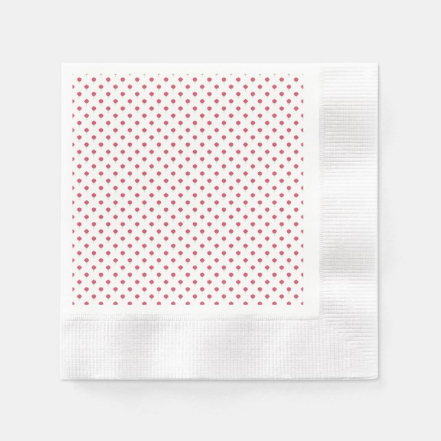 Hübsches rosa Tulpenmuster Papier Serviette (Vorderseite)