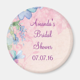 Hübsches rosa und blaues Brautparty Magnet