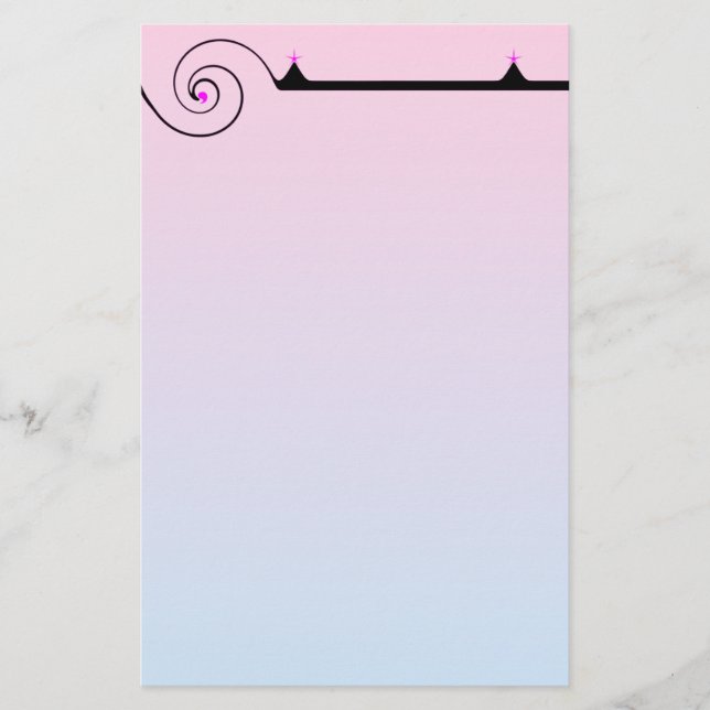 Hübsches rosa und blaues Papier (Vorderseite)