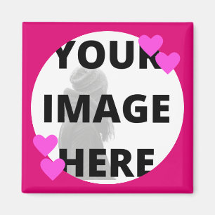 Hübsches Rosa wirft das Bild auf Magnet