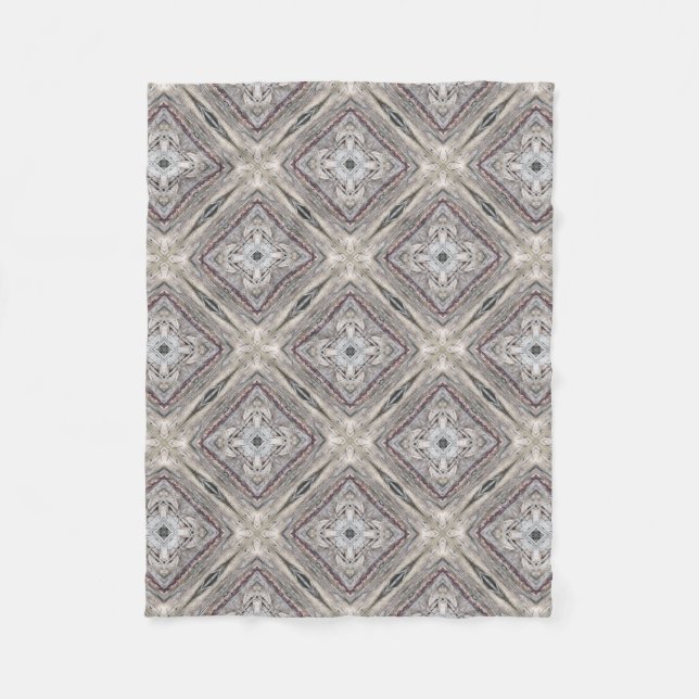 Hübsches rosafarbenes Aztekemuster Inspiriert Must Fleecedecke (Vorderseite)