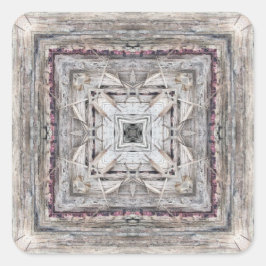 Hübsches rosafarbenes Aztekemuster Inspiriert Must Quadratischer Aufkleber