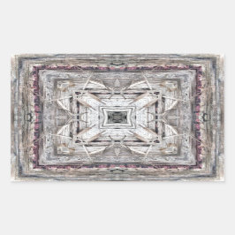 Hübsches rosafarbenes Aztekemuster Inspiriert Must Rechteckiger Aufkleber