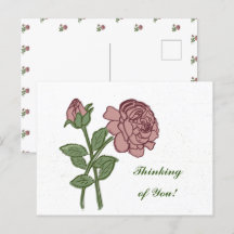 Hübsches Rosen-Blumenmuster. Ich denke an Dich!