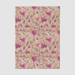 Hübsches Rosengespräche Stickerei-Blütenmuster Seidenpapier