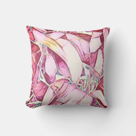 Hübsches Rot und Rose Kissen