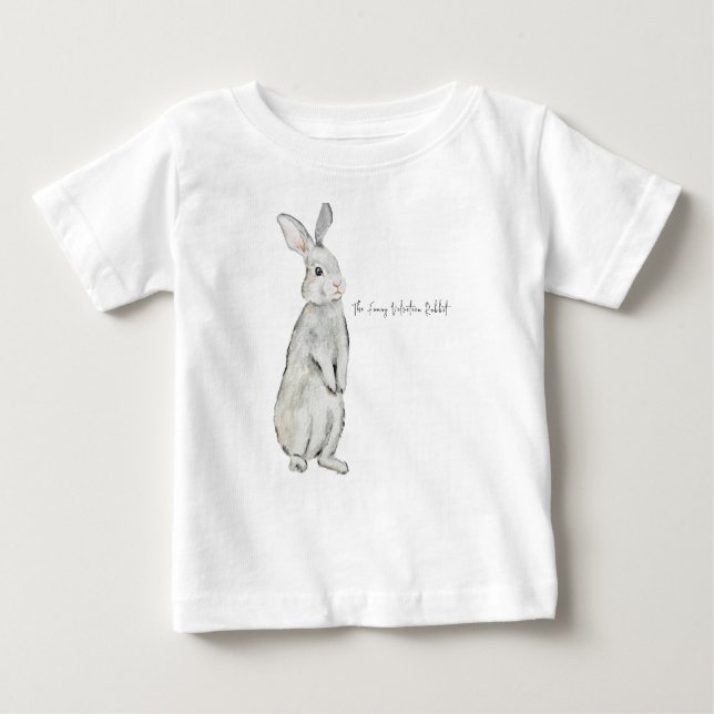 Hübsches Samtkaninchen Baby T-shirt (Vorderseite)