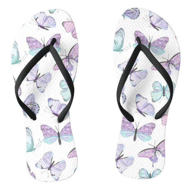 Hübsches Schmetterlingsmuster Flip Flops (Fußbett)
