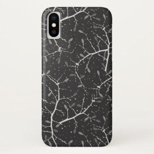 Hübsches Schwarz-Weiß-Baum-Muster Case-Mate iPhone Hülle