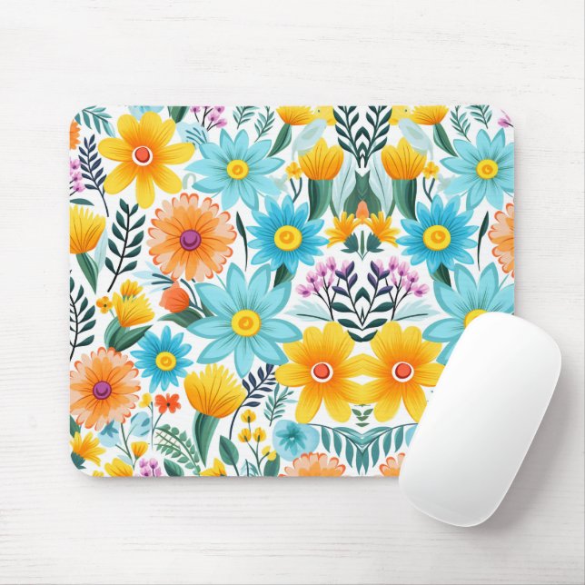 Hübsches schwarzes Muster Mousepad (Mit Mouse)