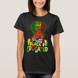 Hübsches Schwarzes und erziehtes Schwarzes Geschic T-Shirt